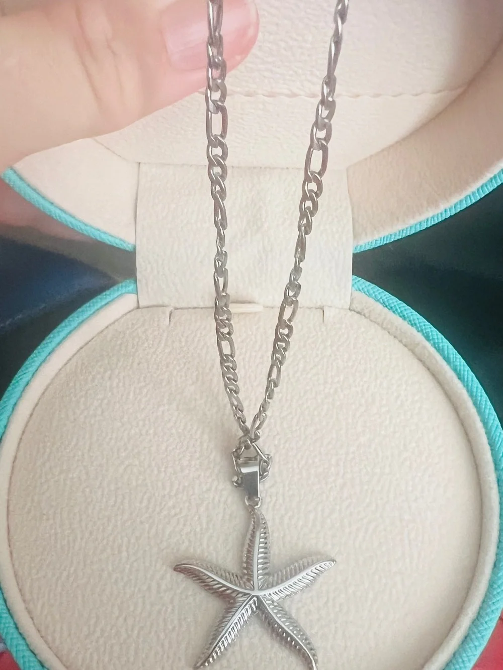 Silver Starfish Pendant Necklace - Picture 1 of 6
